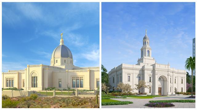 Les temples de Tucson et Concepción